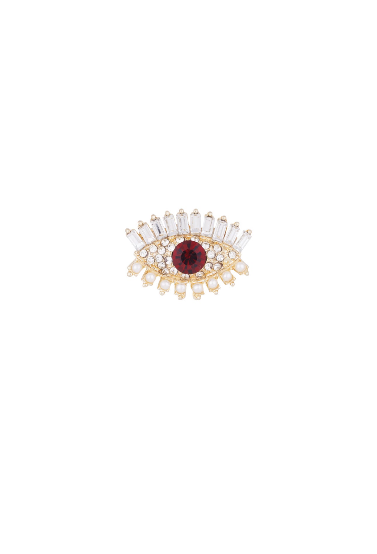 Brosche Eye Strass