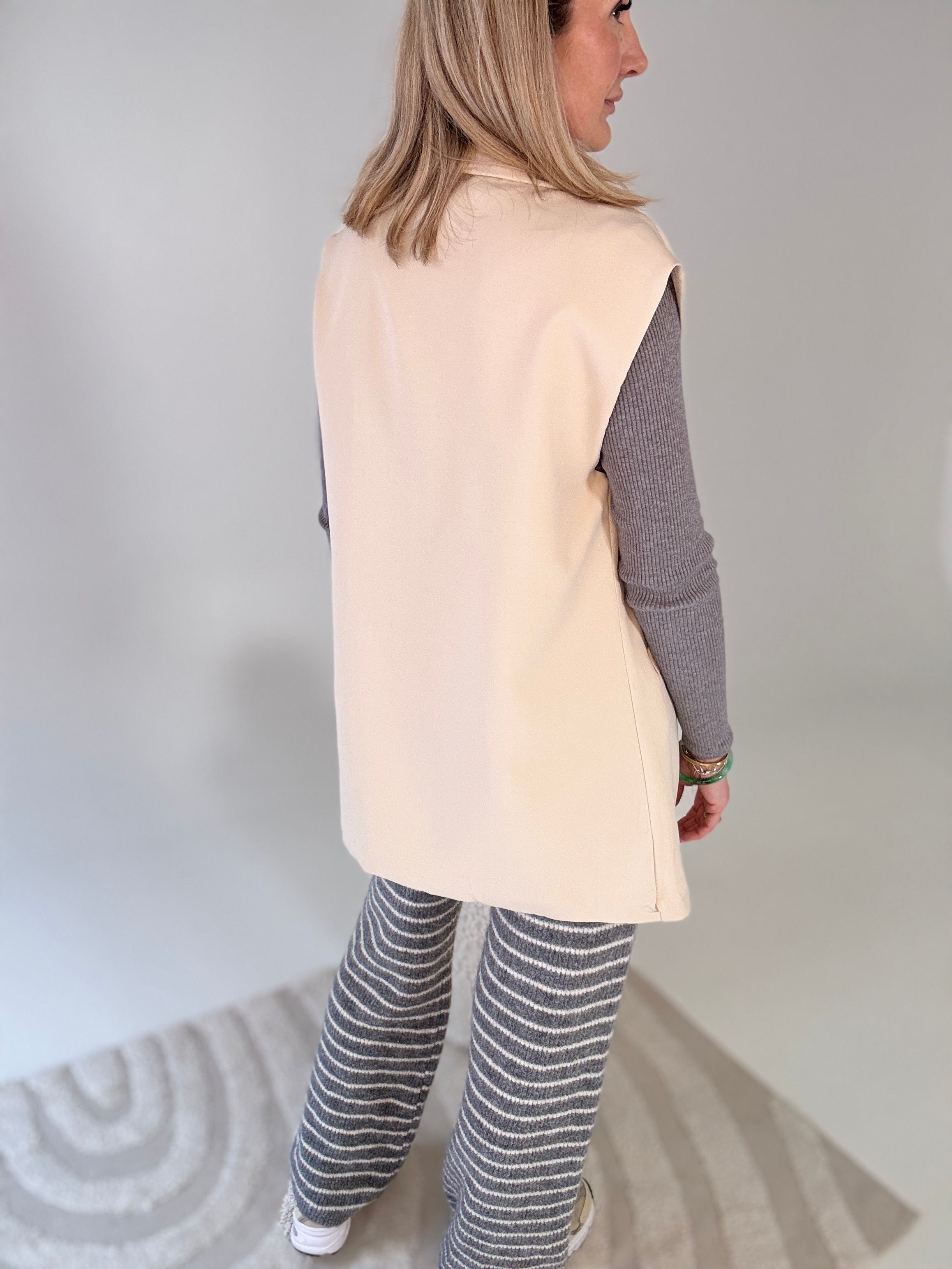 Ärmellose Blazer Weste