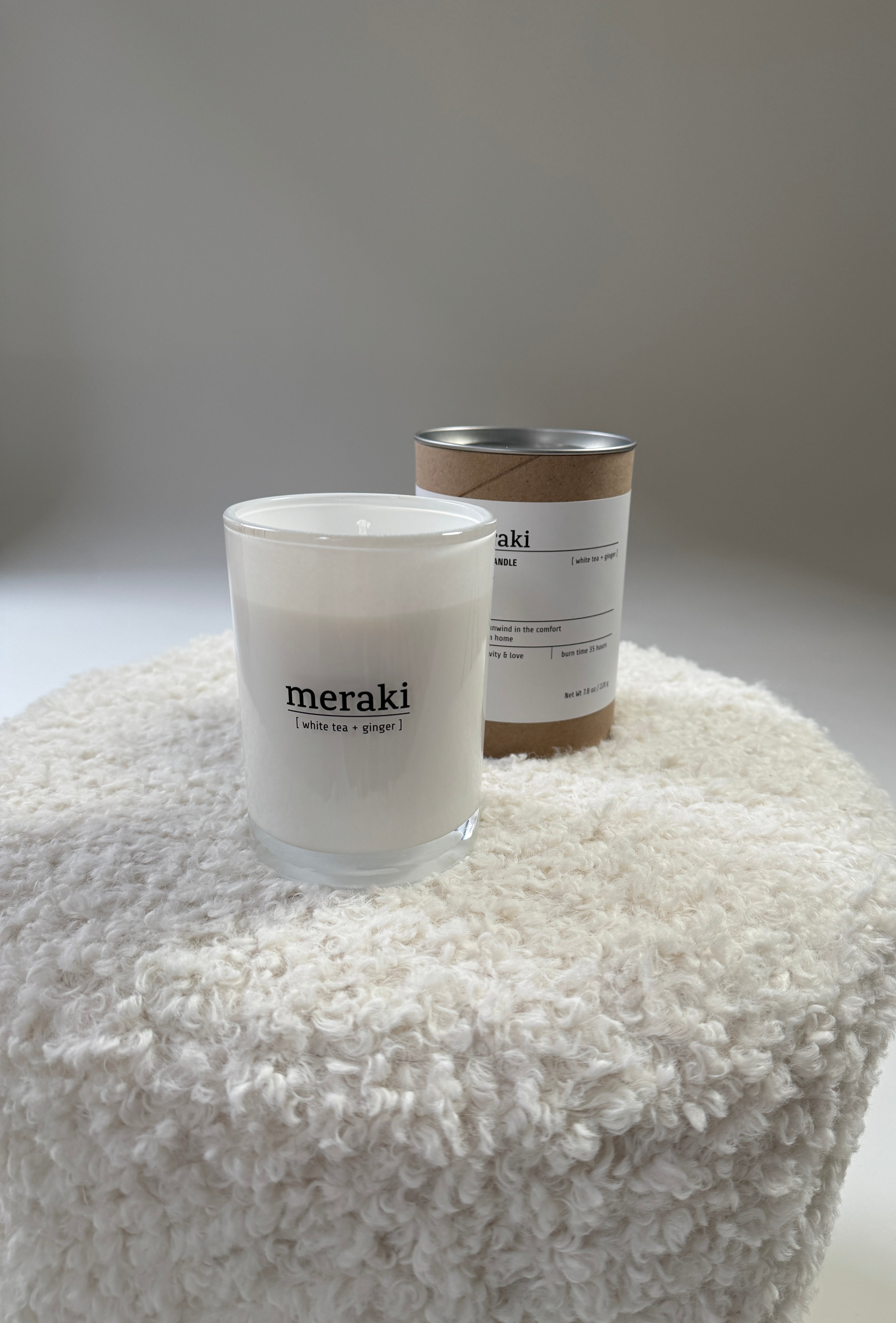Duftkerze meraki White Tea Ginger
