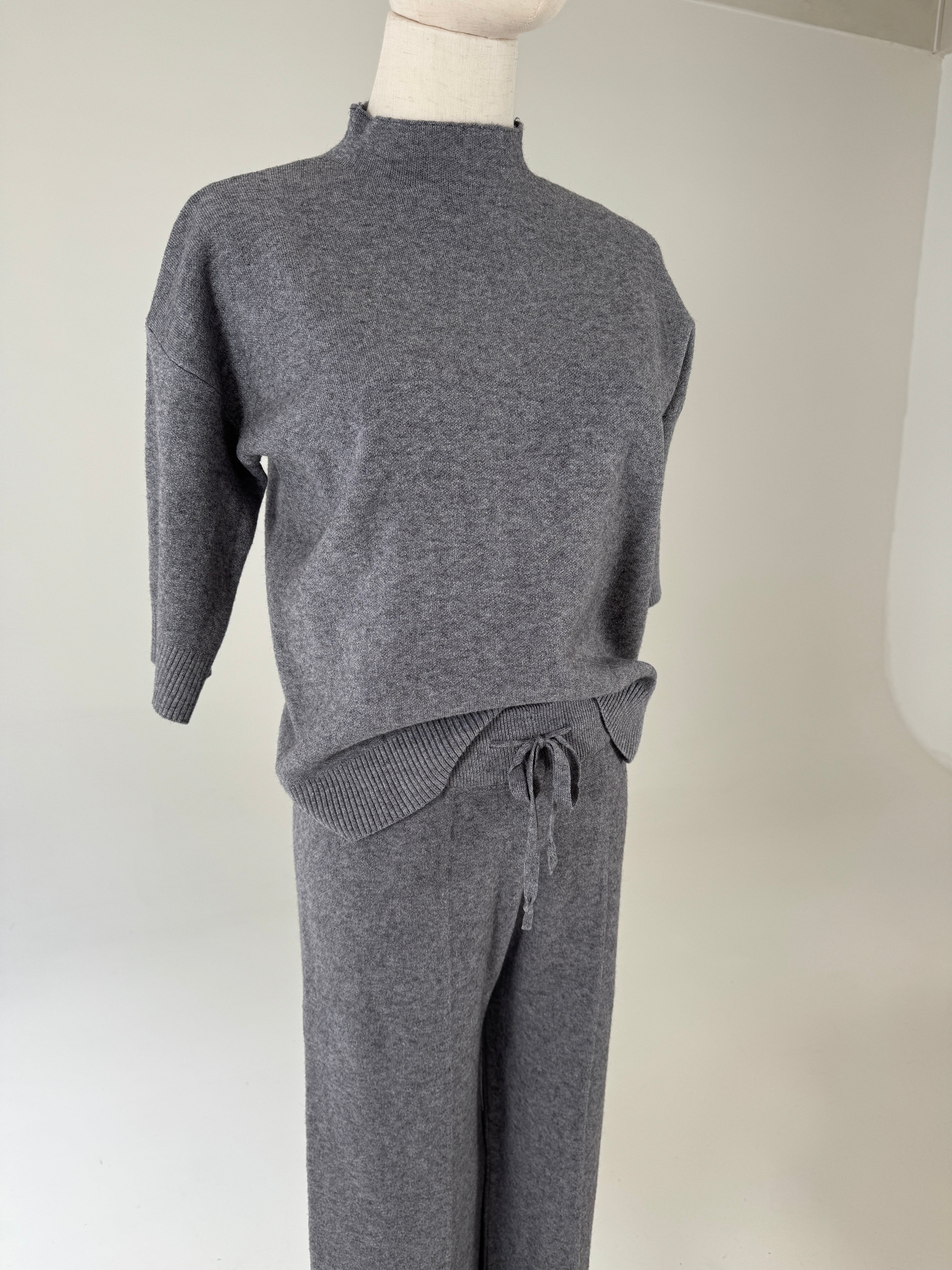 Damen Strick Set 2 Teilig Hose & Oberteil