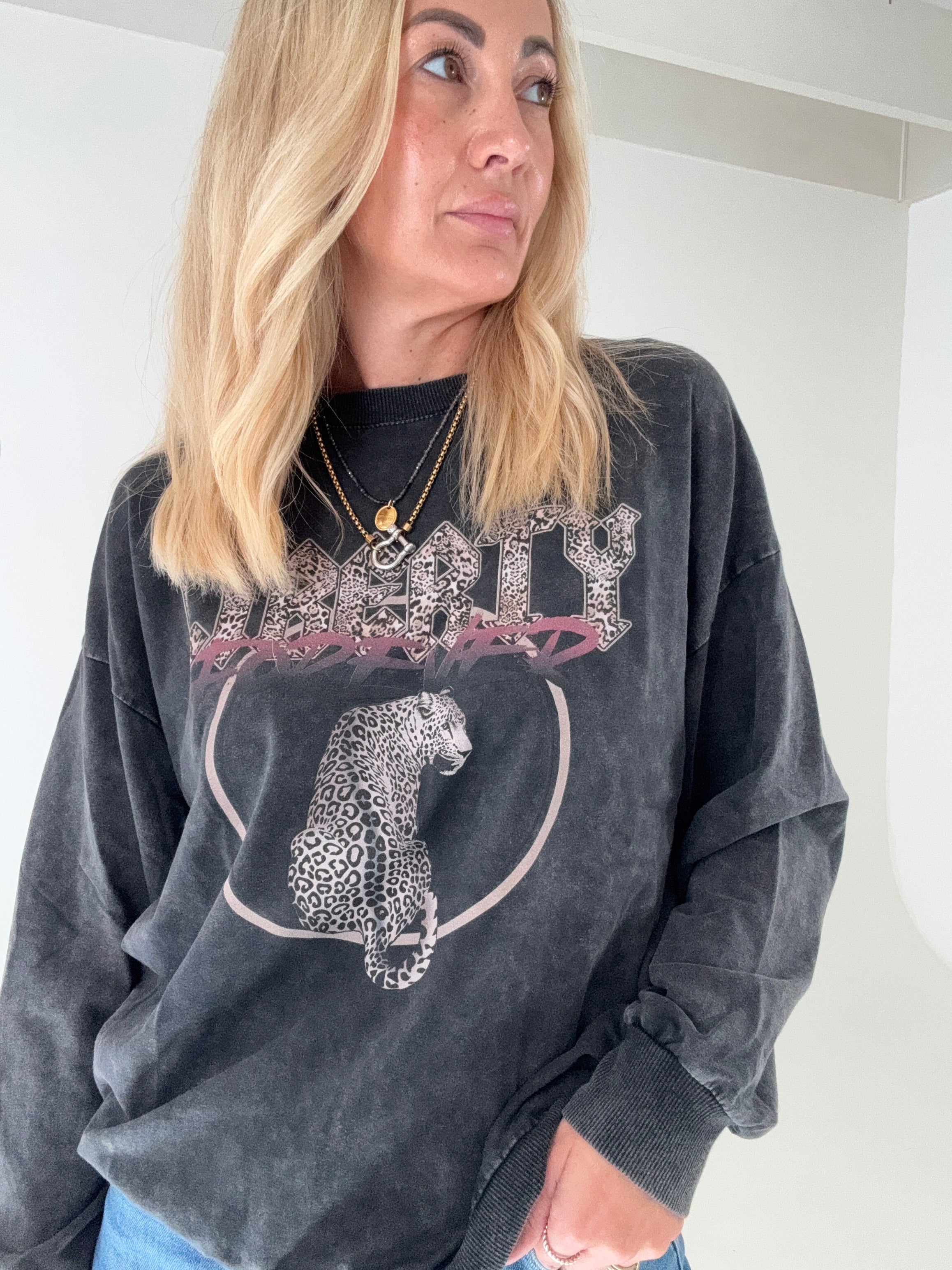Damen Pullover mit Print Liberty