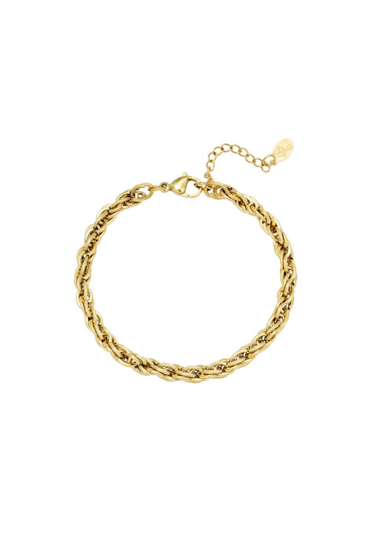 Armband Twisted Gold und Silber