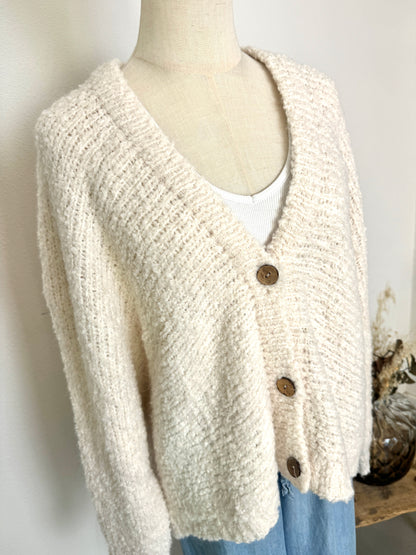 Strickjacke Oversize V Ausschnitt