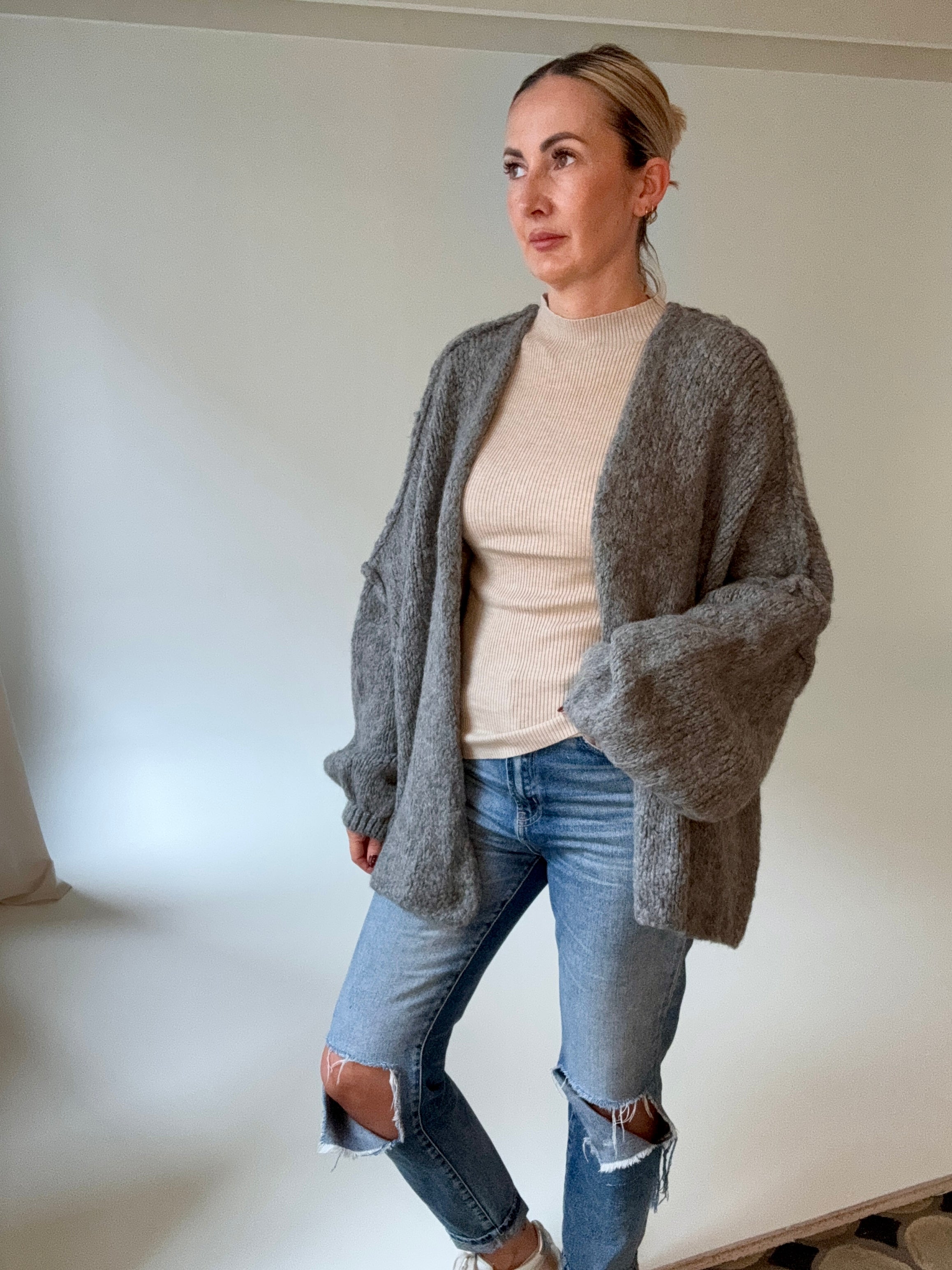 Strickjacke Oversize