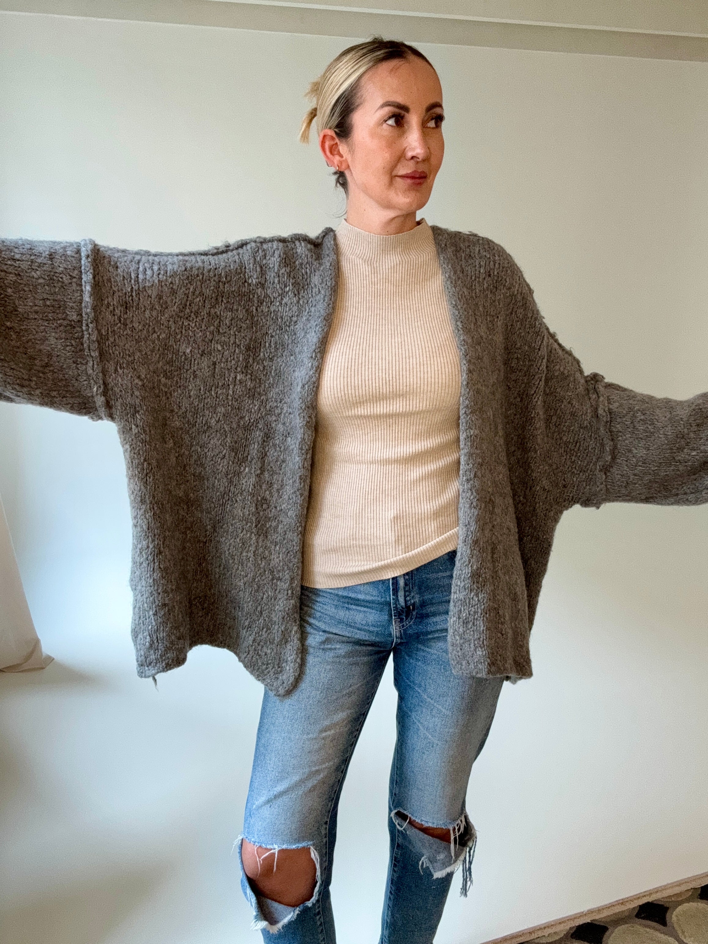 Strickjacke Oversize